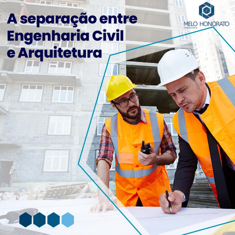 A separação entre Engenharia Civil e Arquitetura